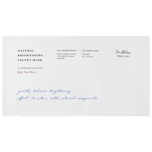 Dr. Althea Natural Brightening Velvet Mask Nudie Glow Australia