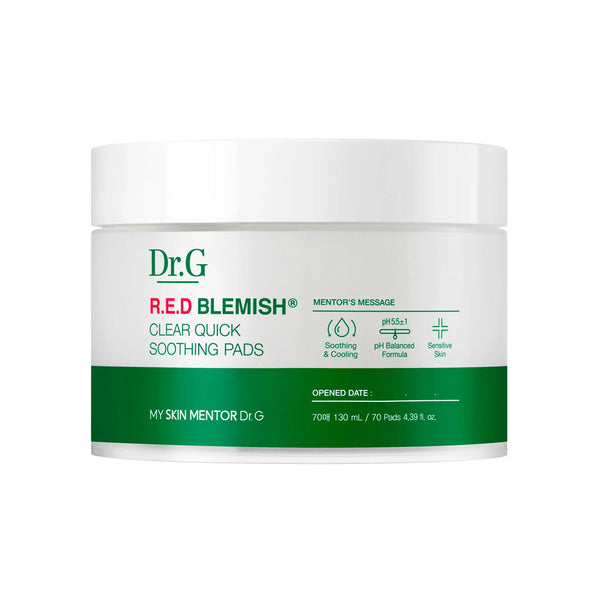 Dr. G R.E.D Blemish Clear Quick Soothing Pads Nudie Glow Australia
