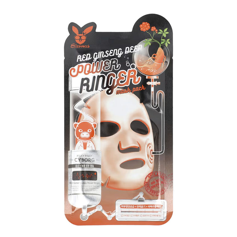 Elizavecca Deep Power Ringer Mask Pack RED GINSENG Nudie Glow Australia