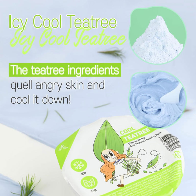 Elizavecca Modeling Pack ICY COOL TEA TREE Nudie Glow Australia