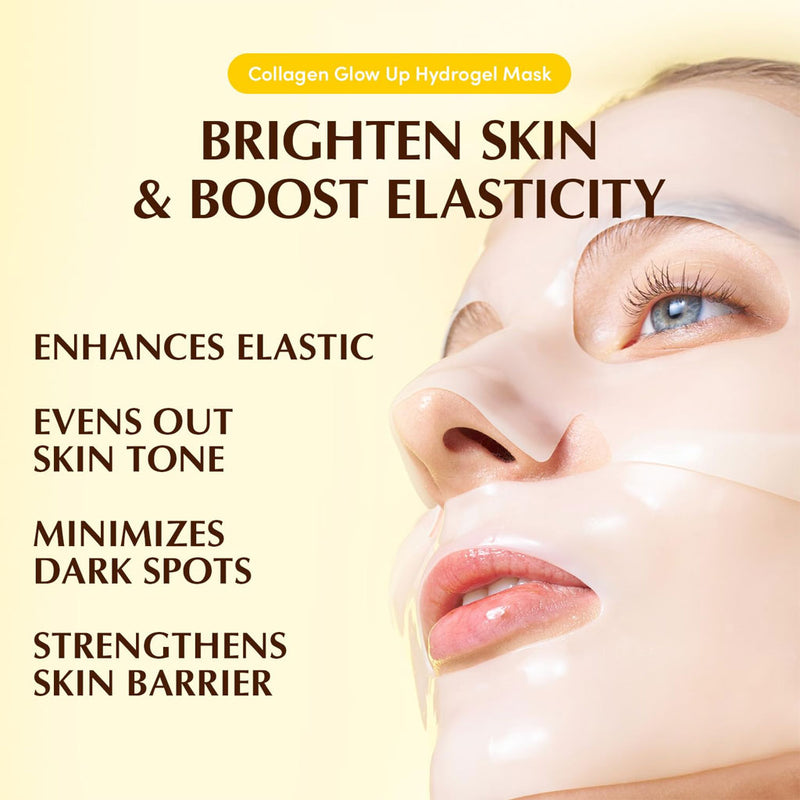 Eqqualberry Collagen Glow Up Hydrogel Mask Nudie Glow Australia
