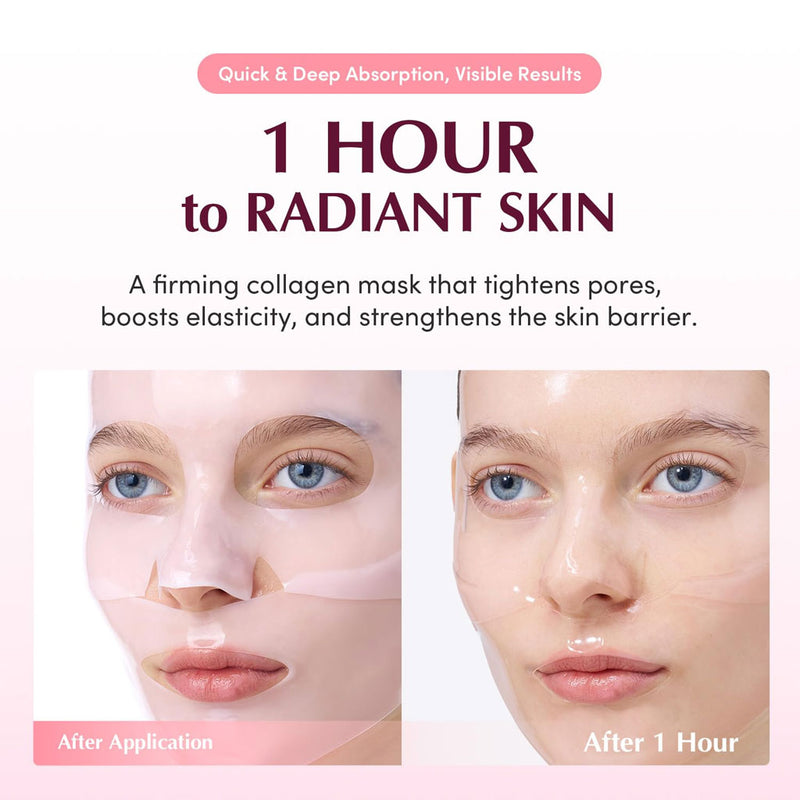 Eqqualberry Collagen Pore Tight Up Hydrogel Mask Nudie Glow Australia