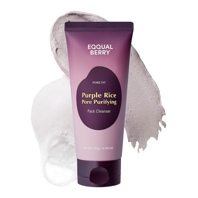 Eqqualberry Purple Rice Pore Purifying Pack Cleanser Nudie Glow Australia