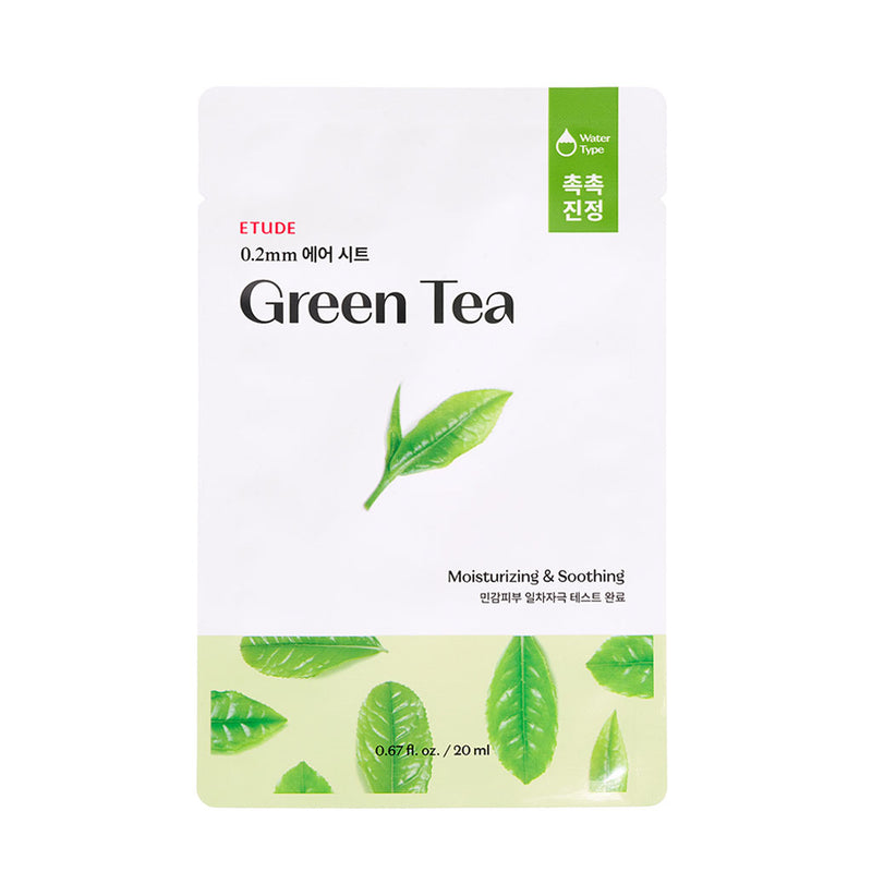 Etude House 0.2mm Therapy Air Mask GREEN TEA Nudie Glow Australia