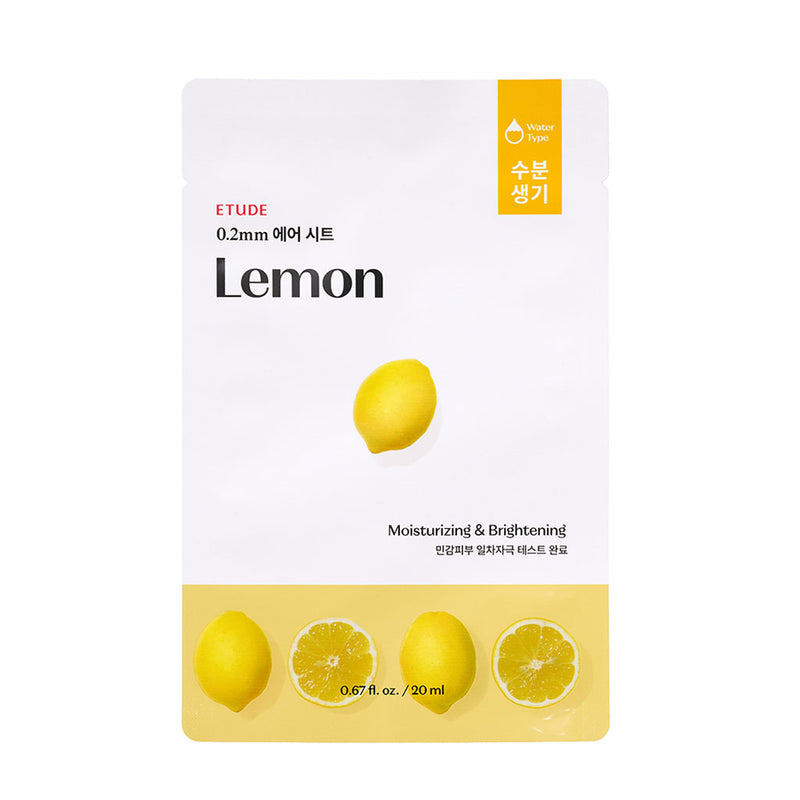 Etude House 0.2mm Therapy Air Mask LEMON Nudie Glow Australia