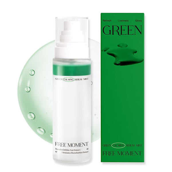 Free Moment Green Calming Serum Mist Nudie Glow Australia