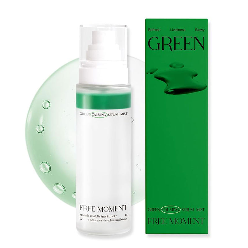 Free Moment Green Calming Serum Mist Nudie Glow Australia