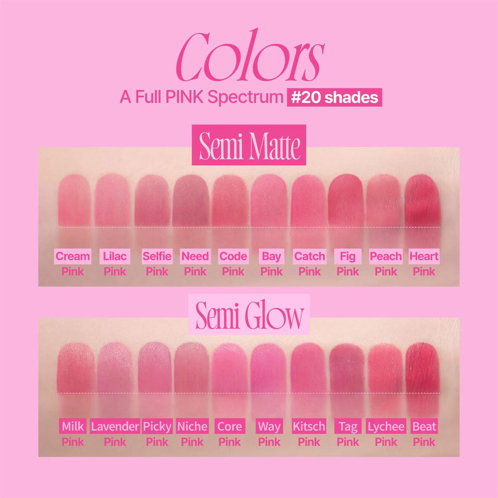 Fwee Pink Obsession Stay-Fit Lip Tint (20 Shades) - Nudie Glow