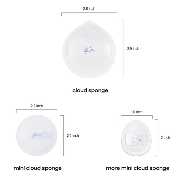 Glow Mini Cloud Sponge Nudie Glow Australia