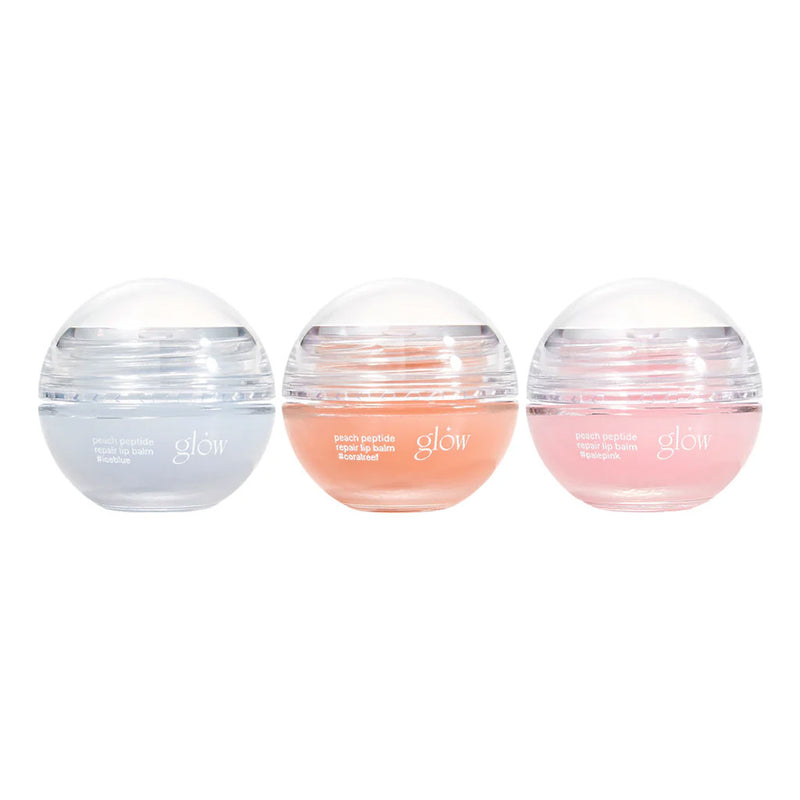 Glow Peach Peptide Repair Lip Balm Nudie Glow Australia