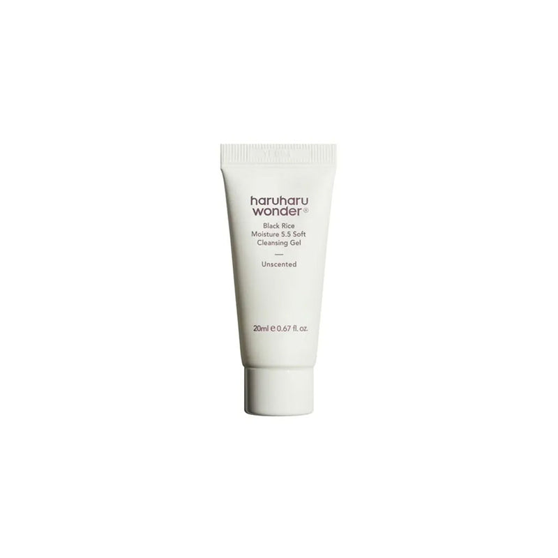 HARUHARU WONDER Black Rice Moisture 5.5 Soft Cleansing Gel 20ml Nudie Glow Australia