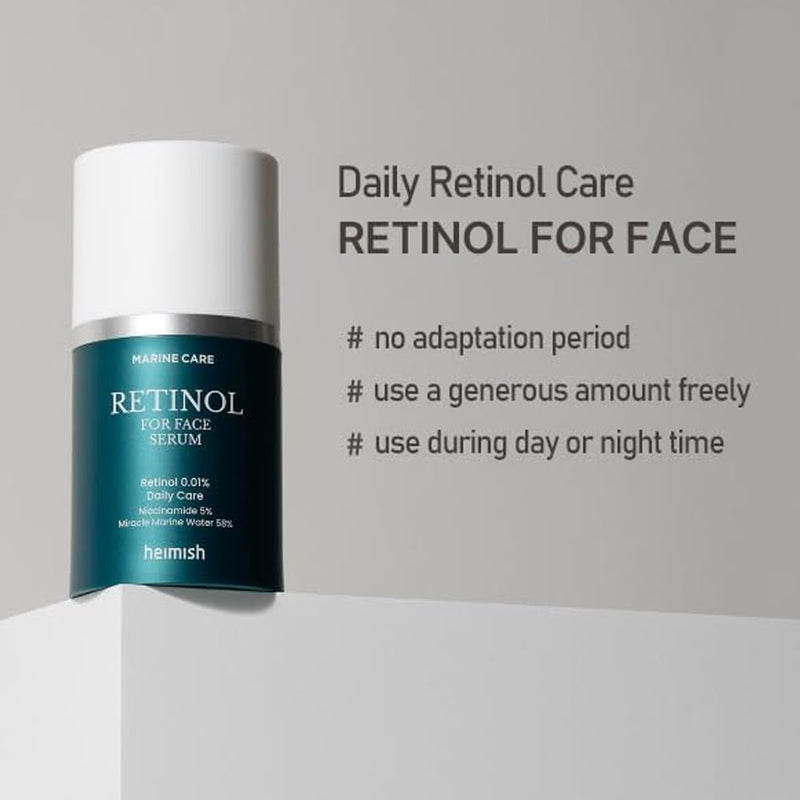 Heimish Marine Care Retinol For Face Serum Nudie Glow Australia