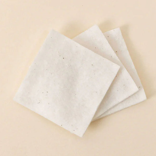 Heveblue Bleach-free Biodegradable Stretchy 100% Cotton Pads Nudie Glow Australia