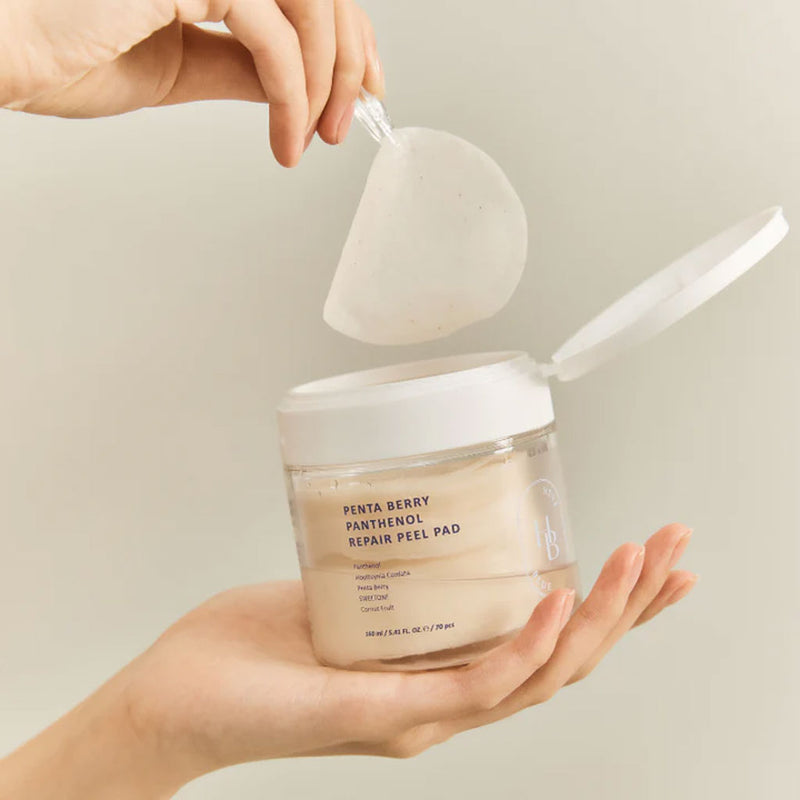 Heveblue Penta Berry Panthenol Repair Peel Pad Nudie Glow Australia