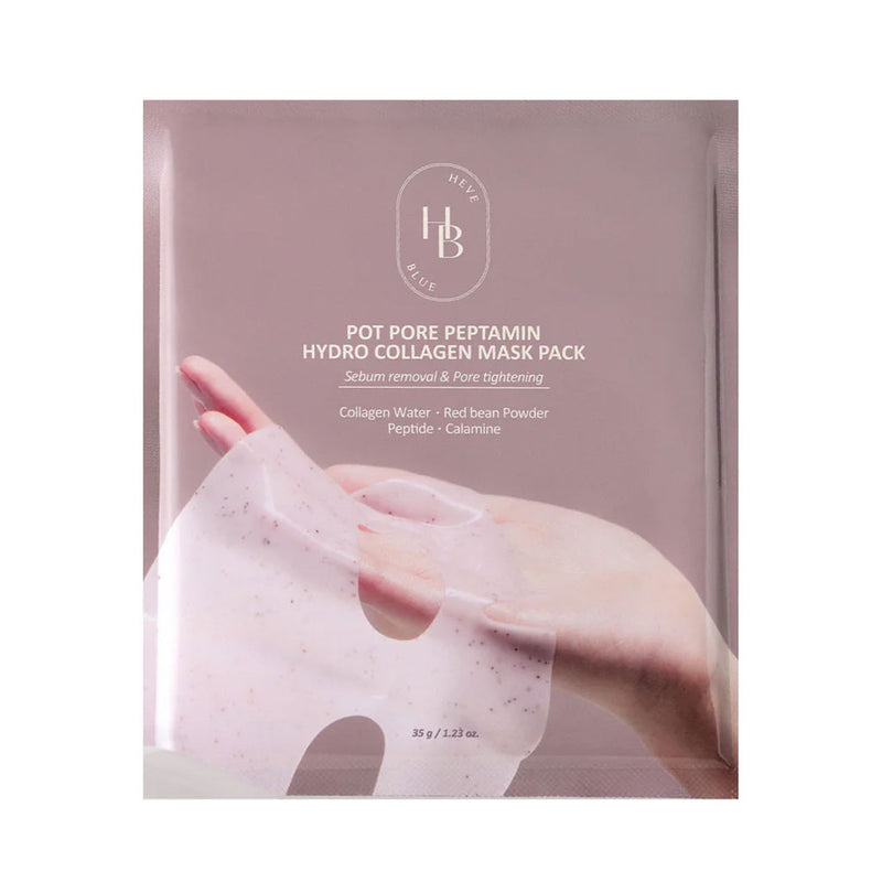 Heveblue Pot Pore Peptamin Hydro Collagen Mask Nudie Glow Australia
