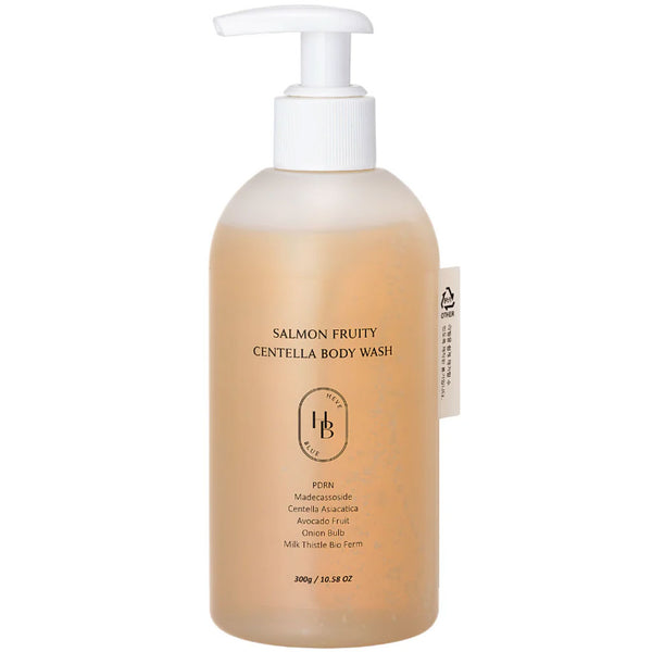 Heveblue Salmon Fruity Centella Body Wash Nudie Glow Australia