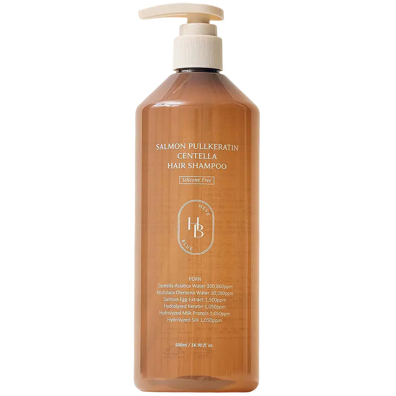 Heveblue Salmon Pullkeratin Centella Hair Shampoo Nudie Glow Australia