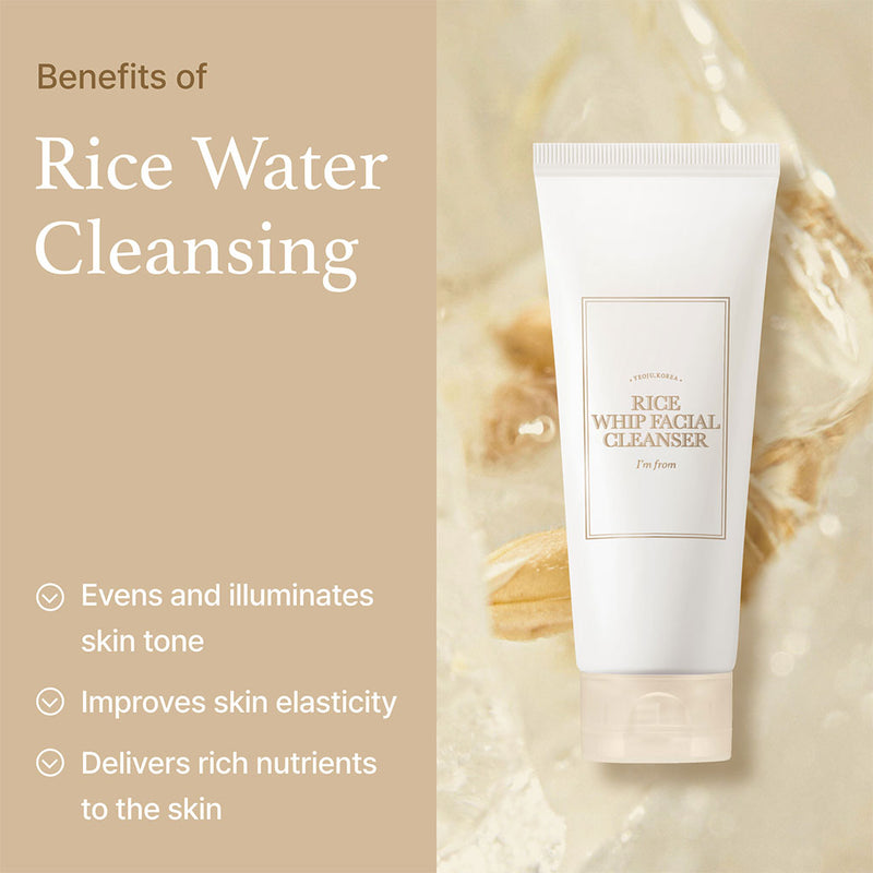 I'm From Rice Whip Facial Cleanser Nudie Glow Australia