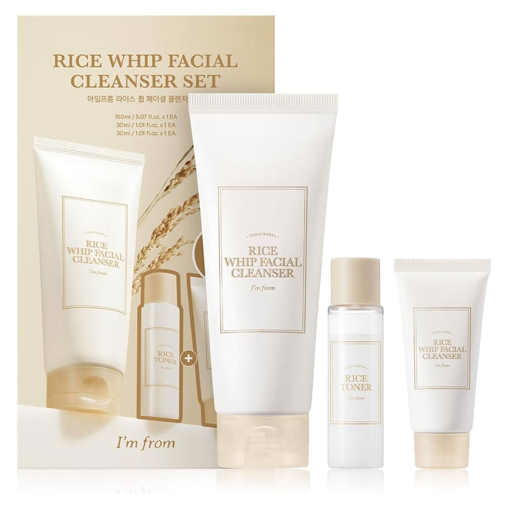 I'm From Rice Whip Facial Cleanser Set - Nudie Glow Australia