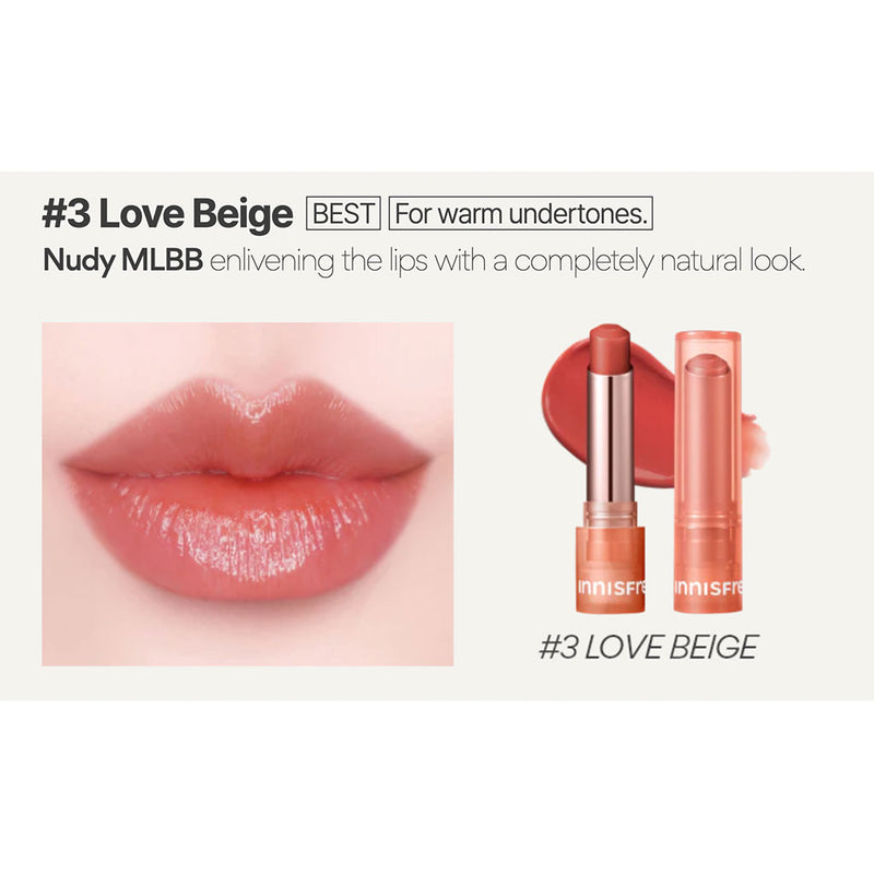 Innisfree Dewy Tint Lip Balm No 3 Love Beige Nudie Glow Australia
