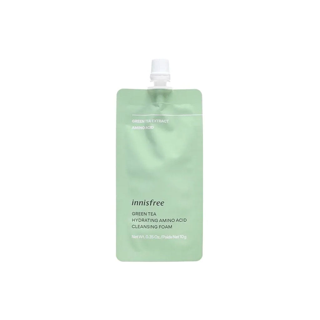 Innisfree Green Tea Hydrating Amino Acid Cleansing Foam Nudie Glow