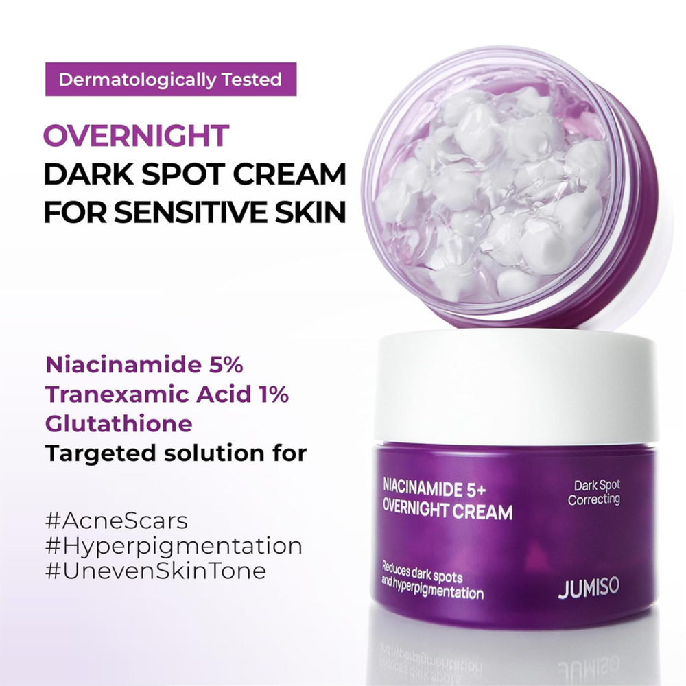 Jumiso Niacinamide 5 + Overnight Cream - Nudie Glow Australia