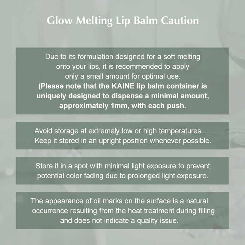 KAINE Glow Melting Lip Balm Nudie Glow Australia