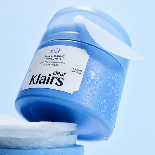 Klairs EGF Blue Calming Toner Pads Nudie Glow Australia