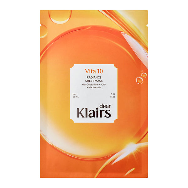 Klairs Vita 10 Radiance Sheet Mask Nudie Glow Australia