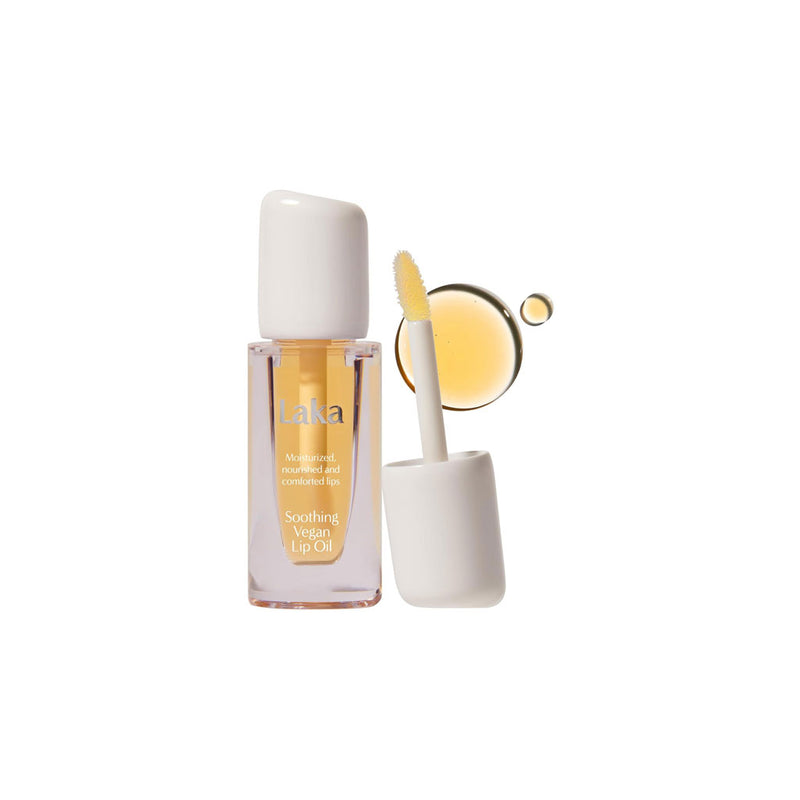 Laka Soothing Vegan Lip Oil NOURISHING YELLOW Nudie Glow Australia