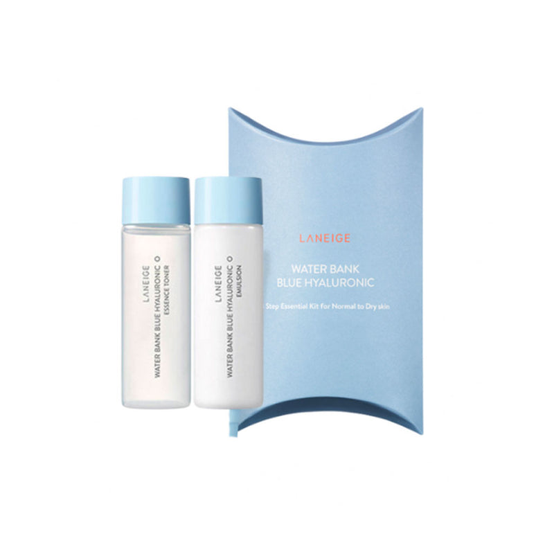 Laneige Water Bank Blue Hyaluronic 2 Step Essential Set (For Normal to Dry Skin) Mini Nudie Glow Australia