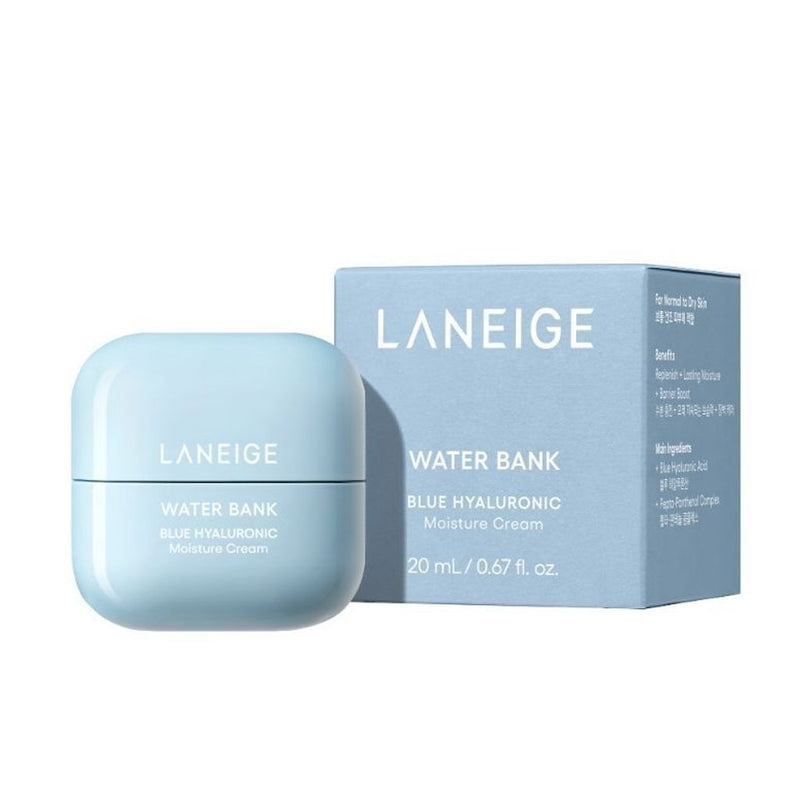 Laneige Water Bank Blue Hyaluronic Moisture Cream 20ml Nudie Glow Australia