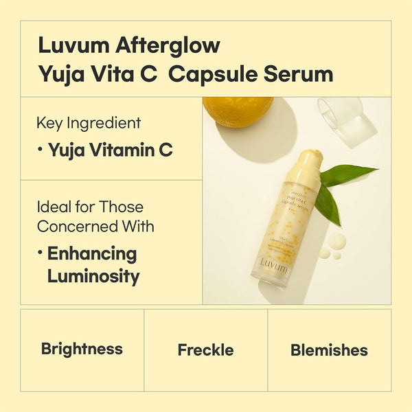 Luvum Afterglow Yuja Vita C Capsule Serum Nudie Glow Australia