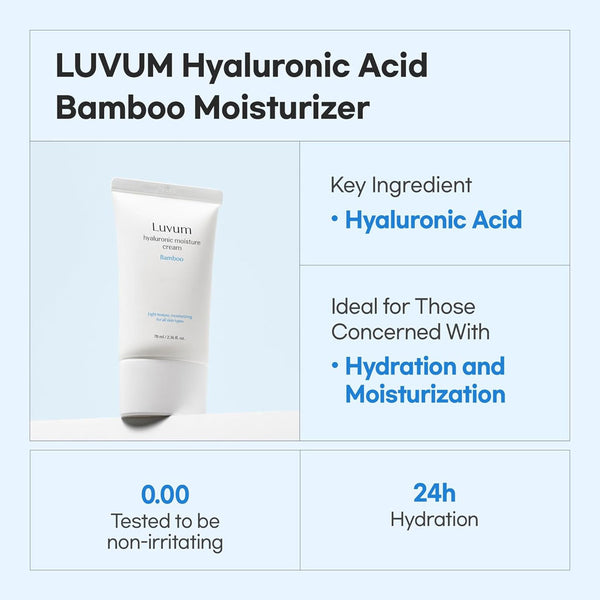 Luvum Bamboo Hyaluronic Moisture Cream Nudie Glow Australia