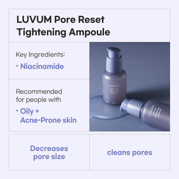 Luvum Pore Reset Tightening Ampoule Nudie Glow Australia