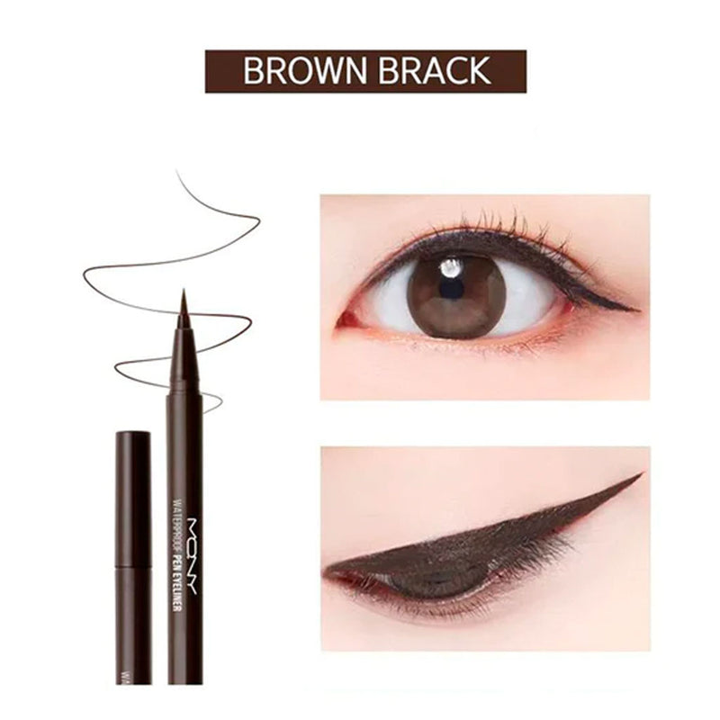 MACQUEEN Waterproof Pen Eyeliner BROWN BLACK Nudie Glow Australia