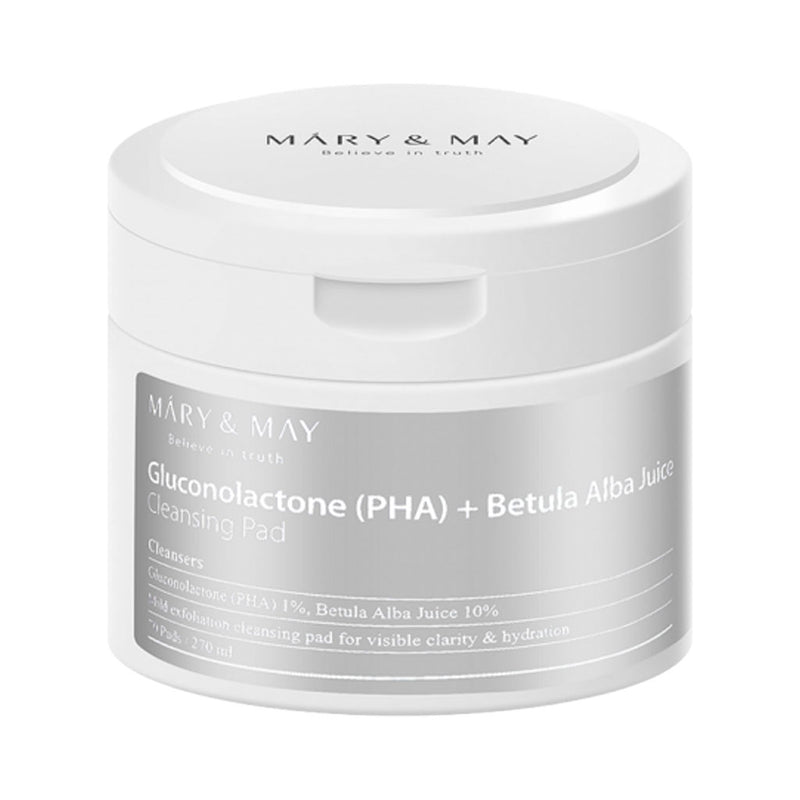 Mary & May Gluconolactone (PHA) + Betula Alba Juice Cleansing Pad Nudie Glow Australia