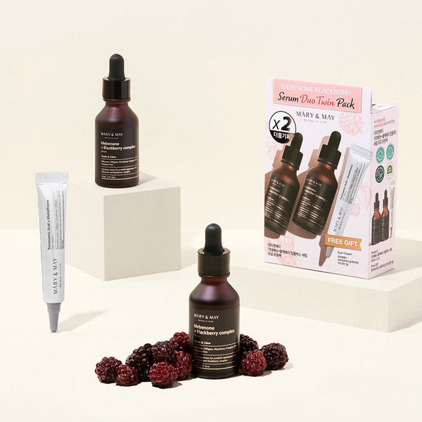 Mary & May Idebenone + Blackberry Serum Duo Twin Pack Nudie Glow Australia