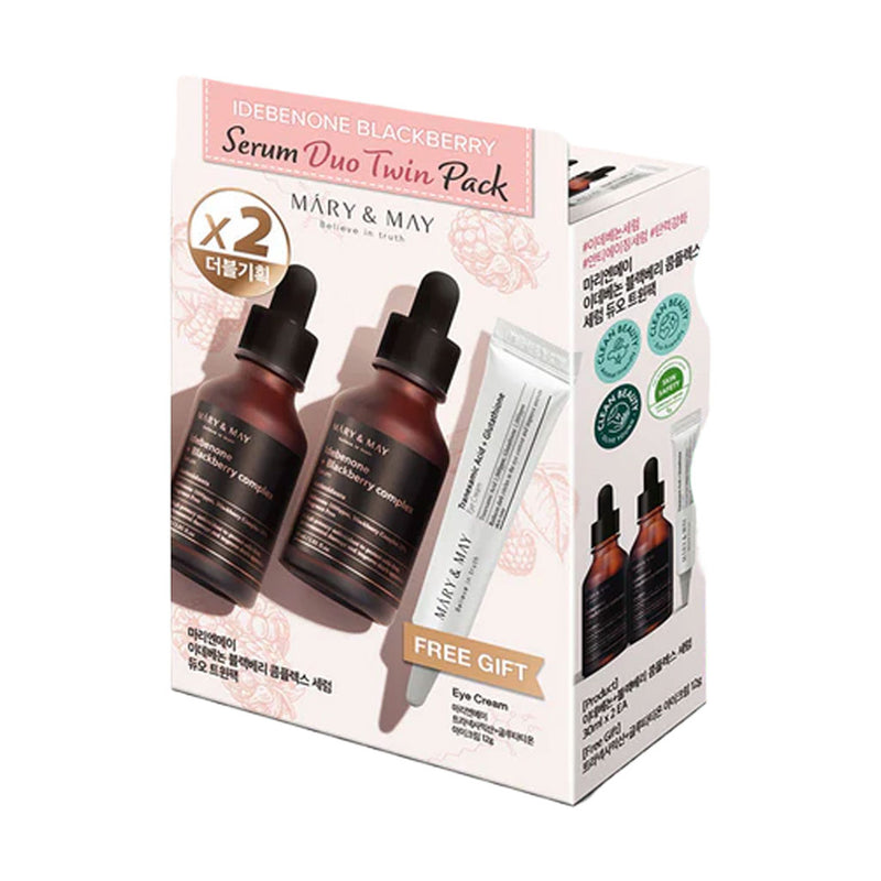 Mary & May Idebenone + Blackberry Serum Duo Twin Pack Nudie Glow Australia