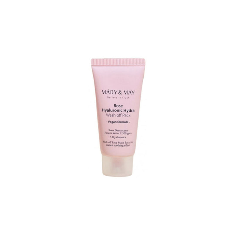 Mary & May Rose Hyaluronic Hydra Wash off Pack 30g Nudie Glow Australia