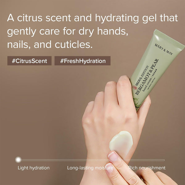 Mary & May Seoul Edition Bergamot & Pear Hand Cream Nudie Glow Australia