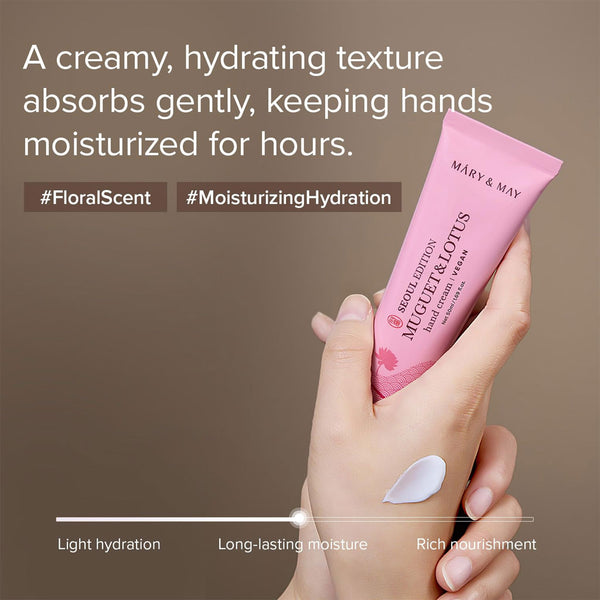 Mary & May Seoul Edition Muguet & Lotus Hand Cream Nudie Glow Australia