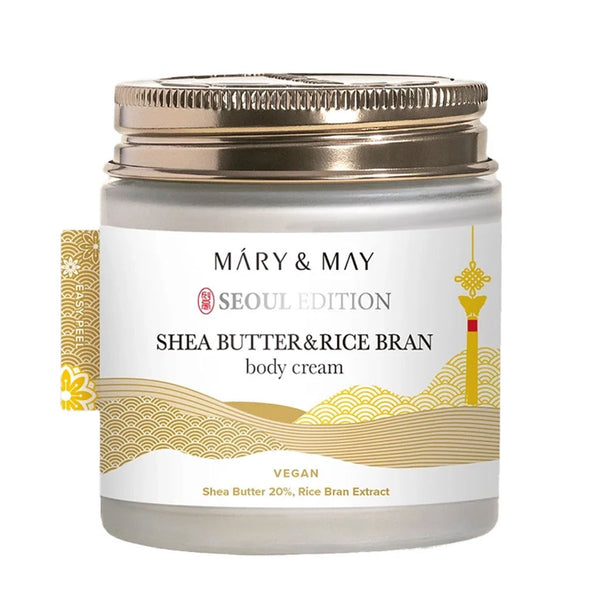 Mary & May Shea Butter & Rice Bran Body Cream - Nudie Glow Australia