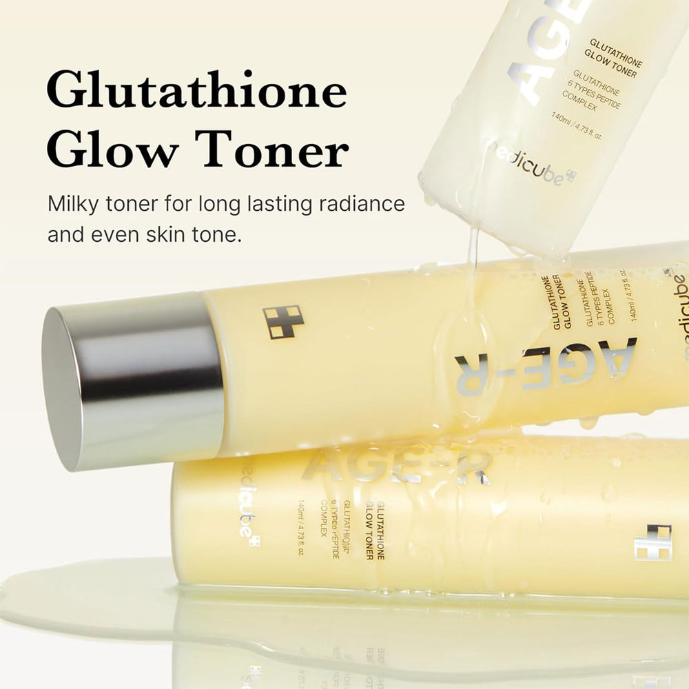 medicube age r glutathione toner - AGE-R Glow 2pcs Bundle Set lasting hydrated glass glow skin The first step to