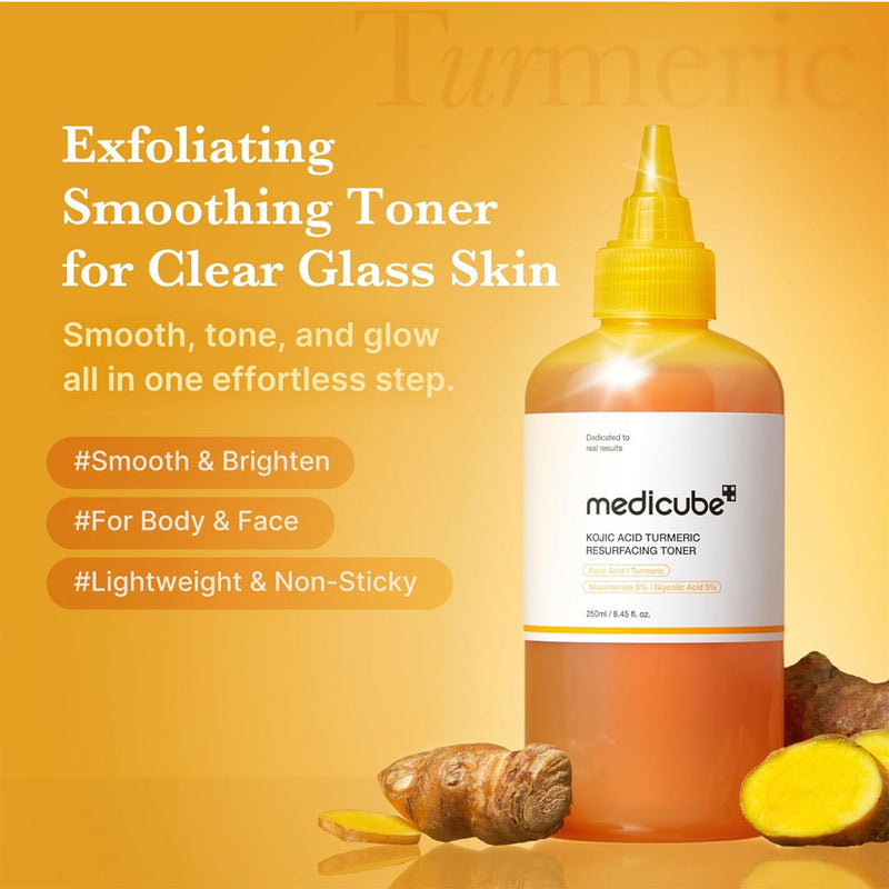 Medicube Kojic Acid Turmeric Resurfacing Toner Nudie Glow Australia