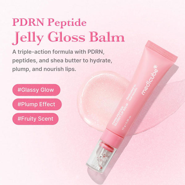 Medicube PDRN Peptide Glossy Lip Balm Nudie Glow Australia