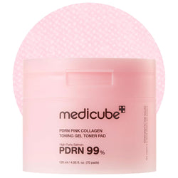 Medicube PDRN Pink Collagen Toning Gel Toner Pad Nudie Glow Australia