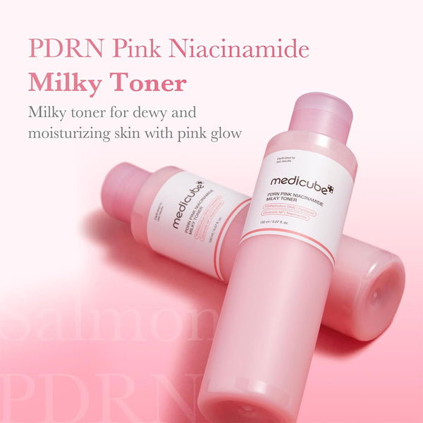 Medicube PDRN Pink Niacinamide Milky Toner Nudie Glow Australia