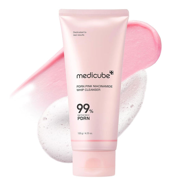 Medicube PDRN Pink Niacinamide Whip Cleanser Nudie Glow Australia