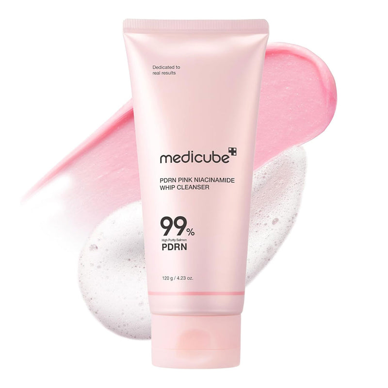 Medicube PDRN Pink Niacinamide Whip Cleanser Nudie Glow Australia
